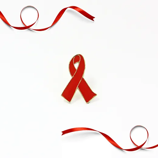 AIDS-HIV Awareness Ribbon Pins